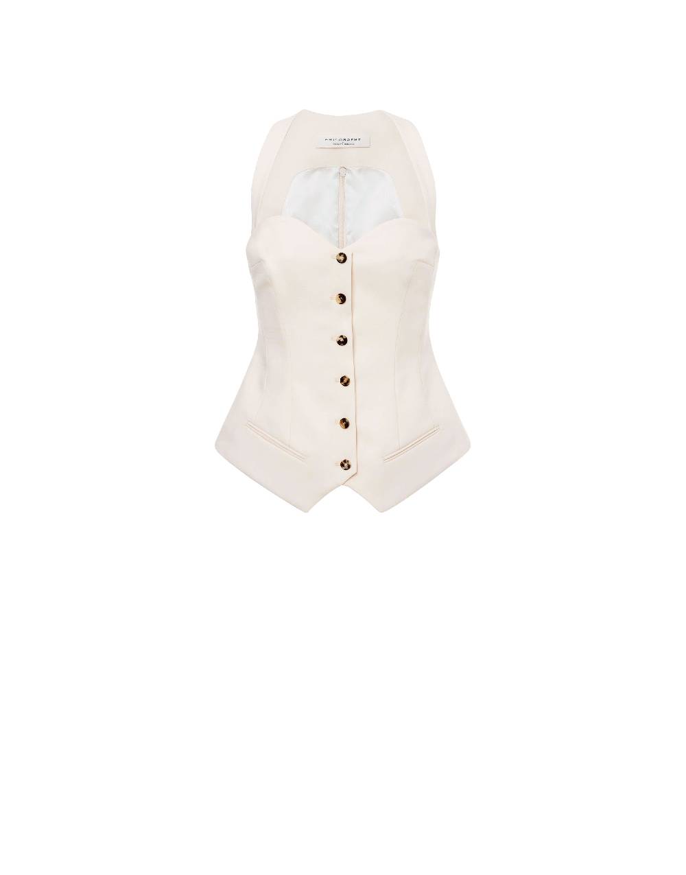 Philosophy Di Lorenzo Serafini Top in lana leggera stretch Nuova