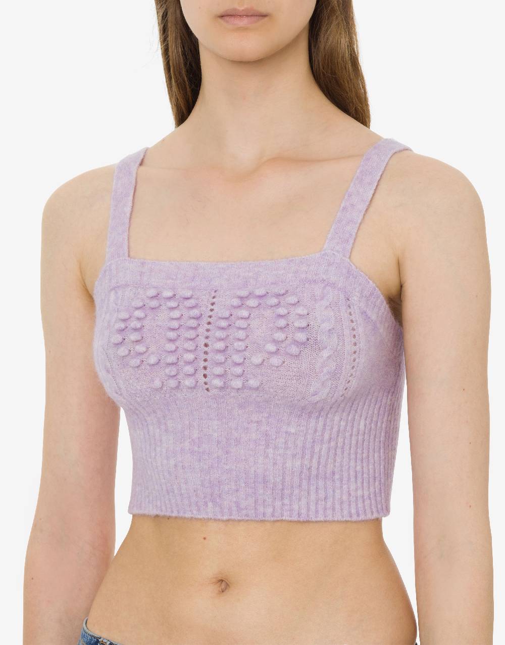 Philosophy Di Lorenzo Serafini Crop top in baby alpaca e lana Doppia P Italy