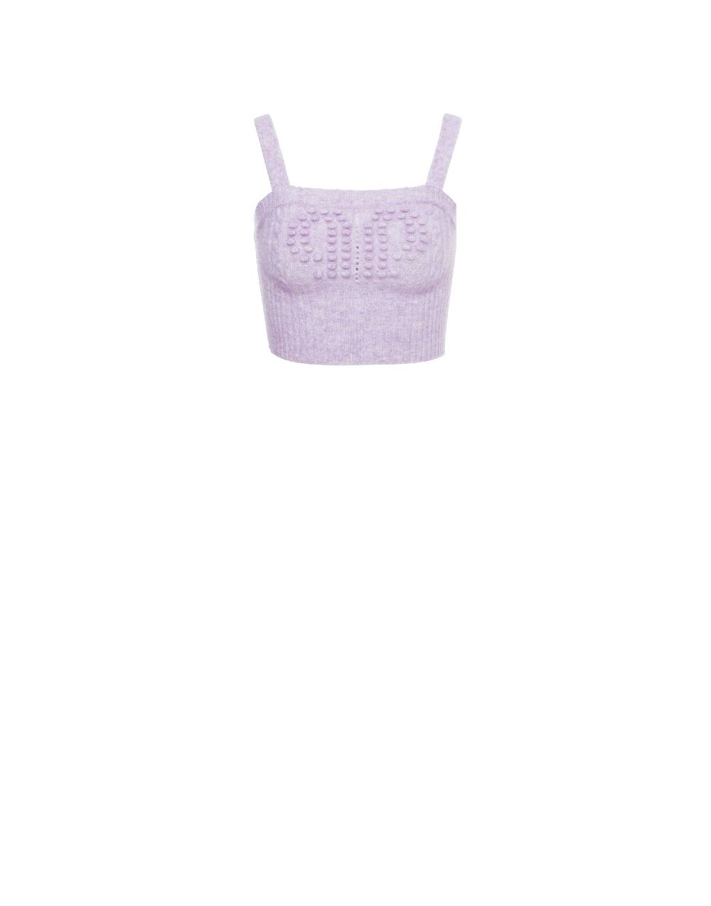 Philosophy Di Lorenzo Serafini Crop top in baby alpaca e lana Doppia P Italy