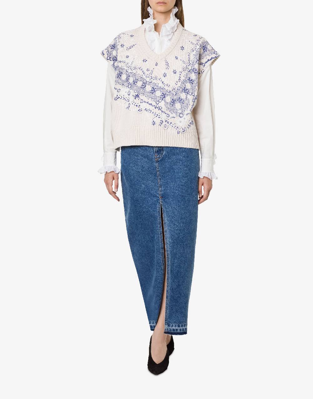 Philosophy Di Lorenzo Serafini Top in maglia con stampa Italia