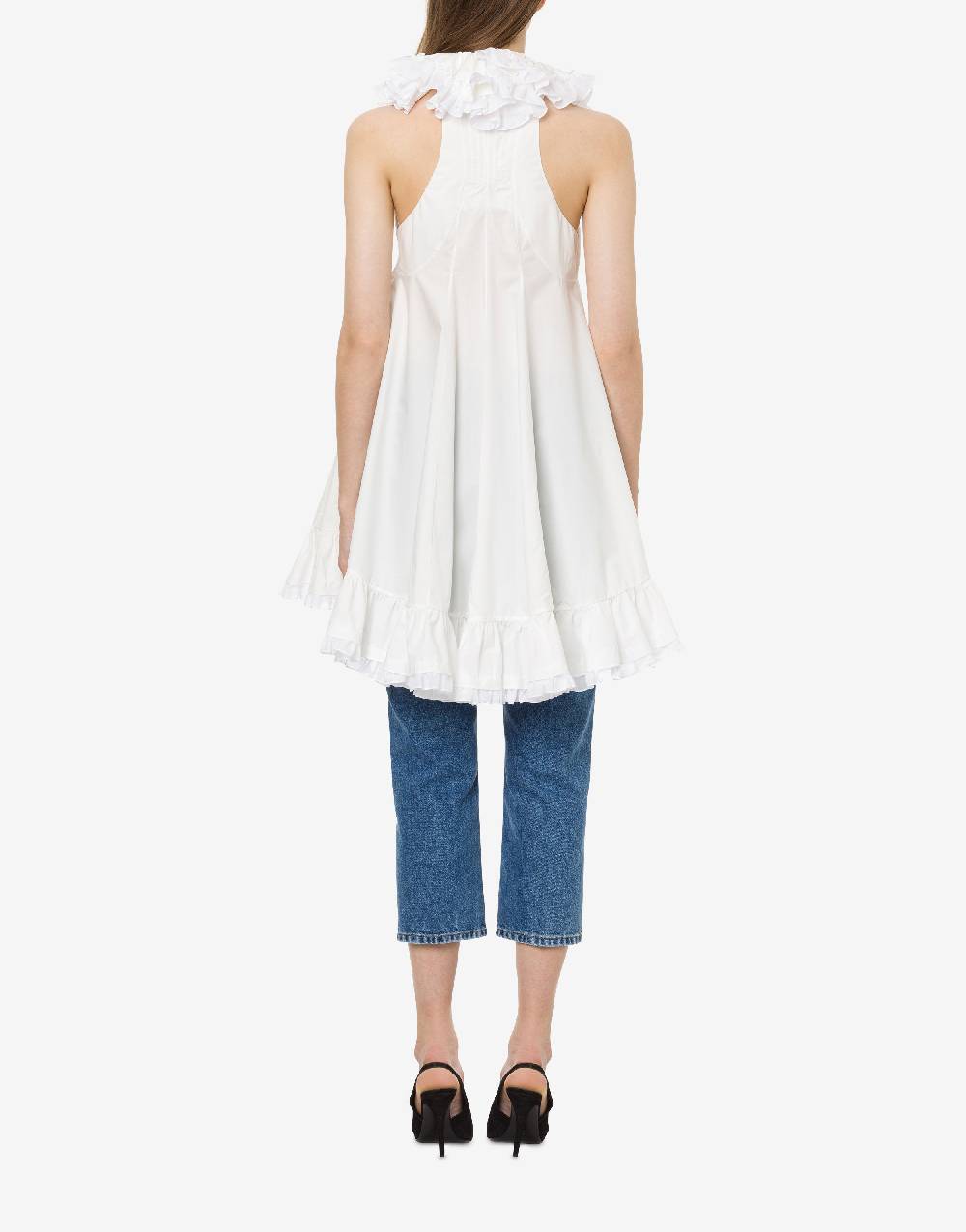 Philosophy Di Lorenzo Serafini Top gilet in popeline con ruches Qualità Garantita