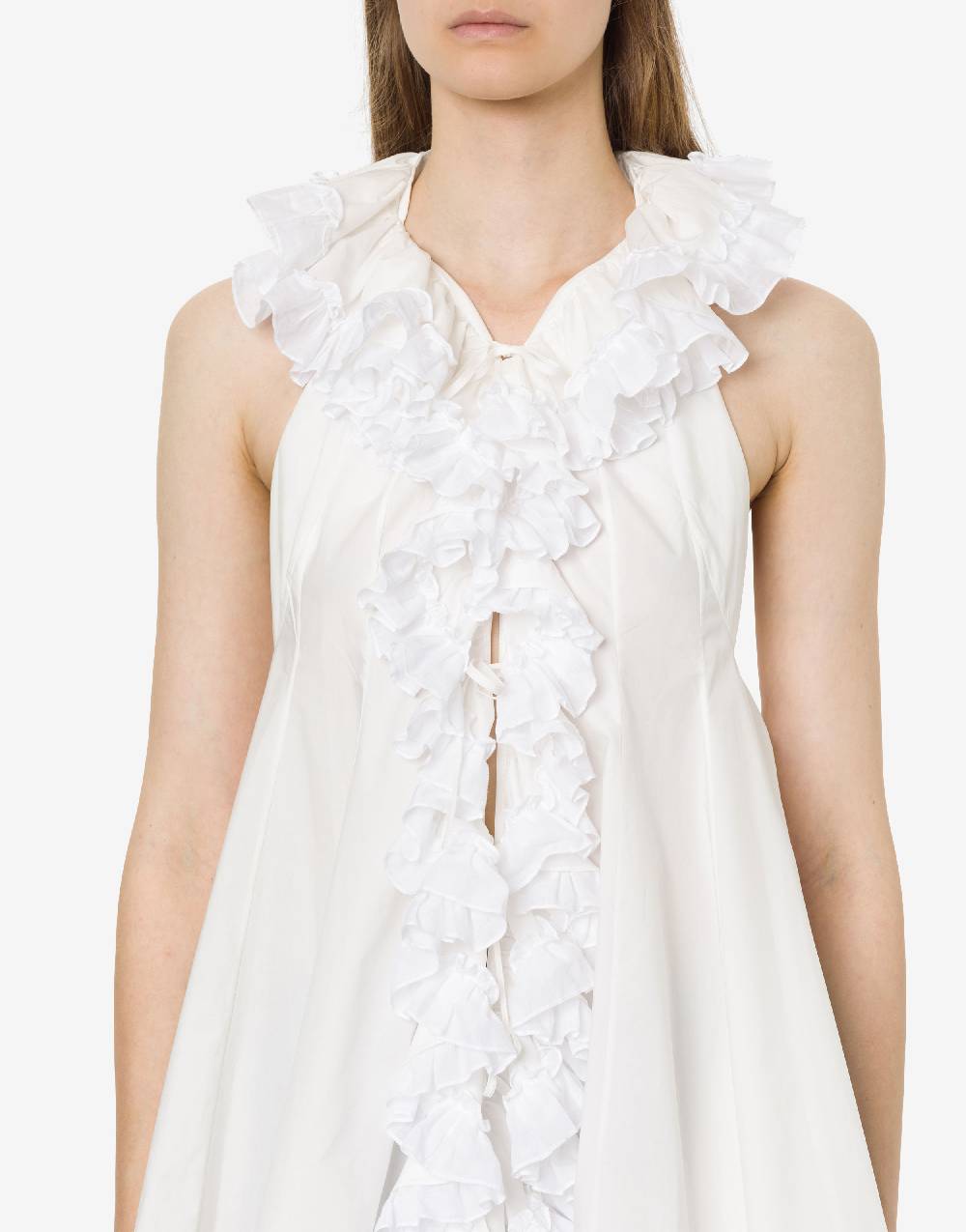 Philosophy Di Lorenzo Serafini Top gilet in popeline con ruches Qualità Garantita