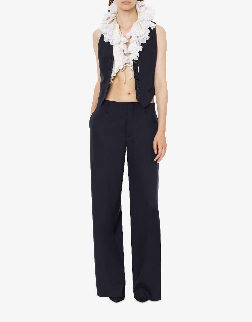 Philosophy Di Lorenzo Serafini Gilet crop in cotone jacquard Negozi Online