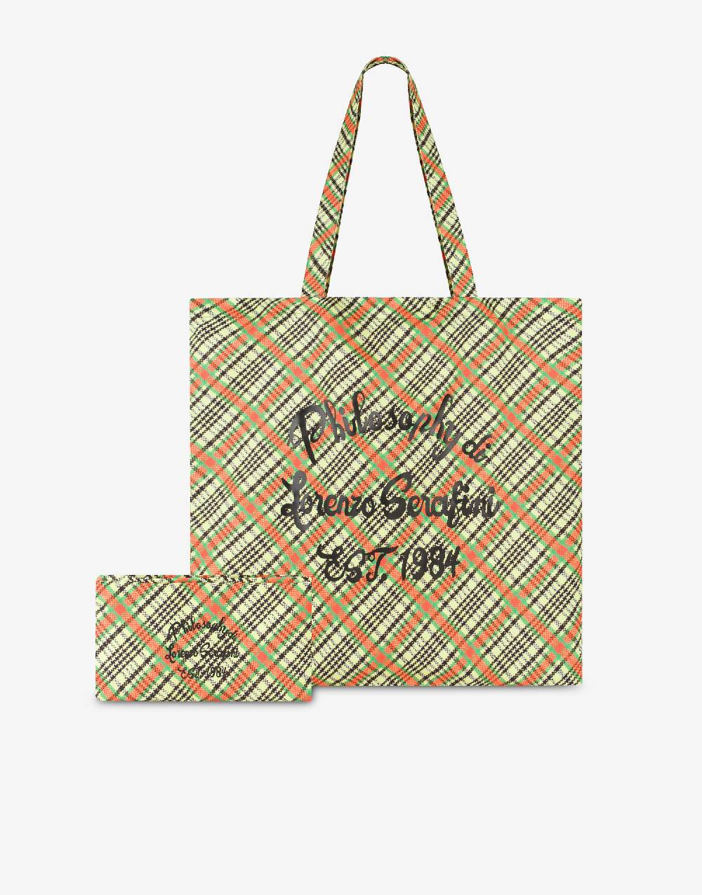 Philosophy Di Lorenzo Serafini Shopper beachwear con stampa Check Shopping Online
