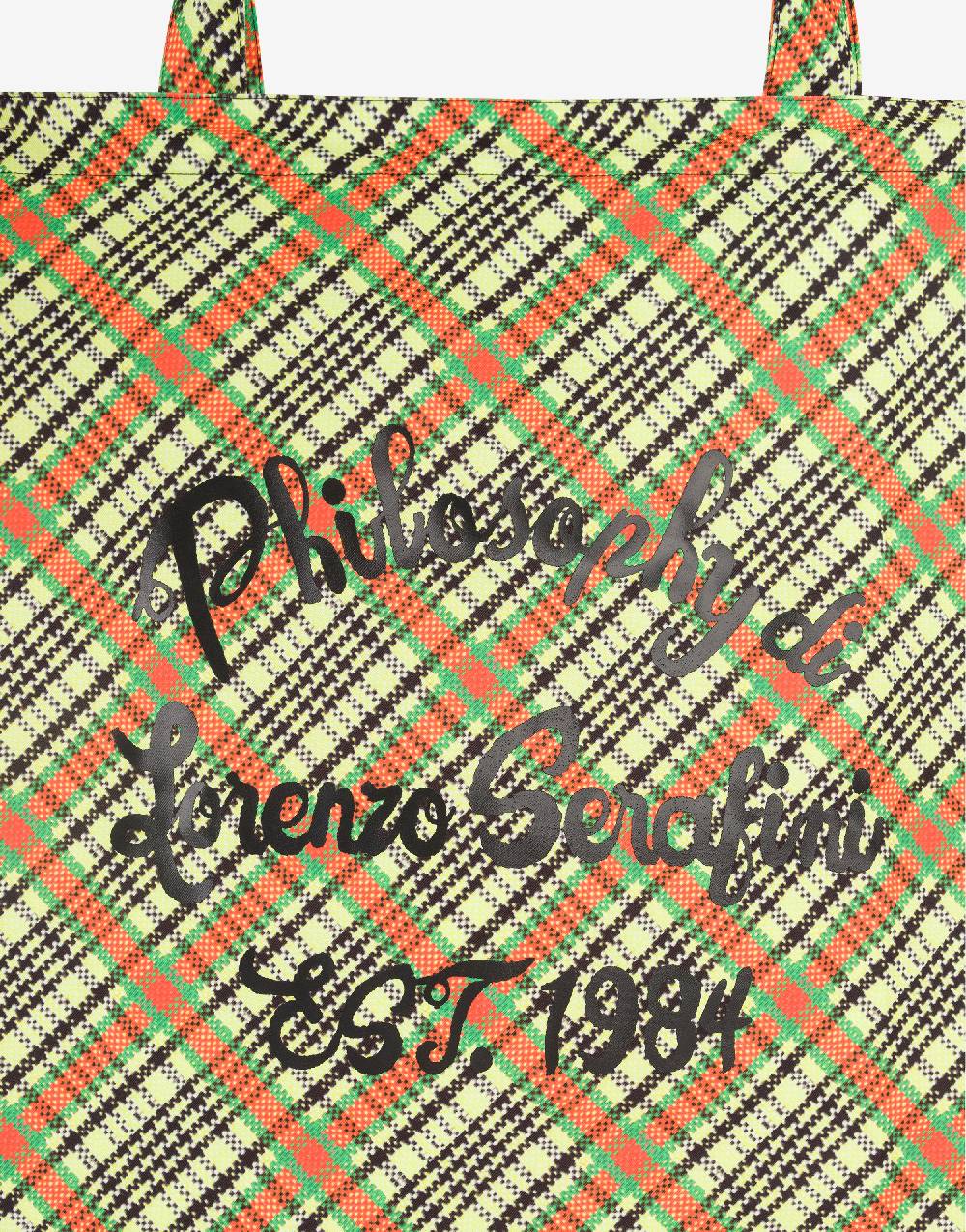 Philosophy Di Lorenzo Serafini Shopper beachwear con stampa Check Shopping Online