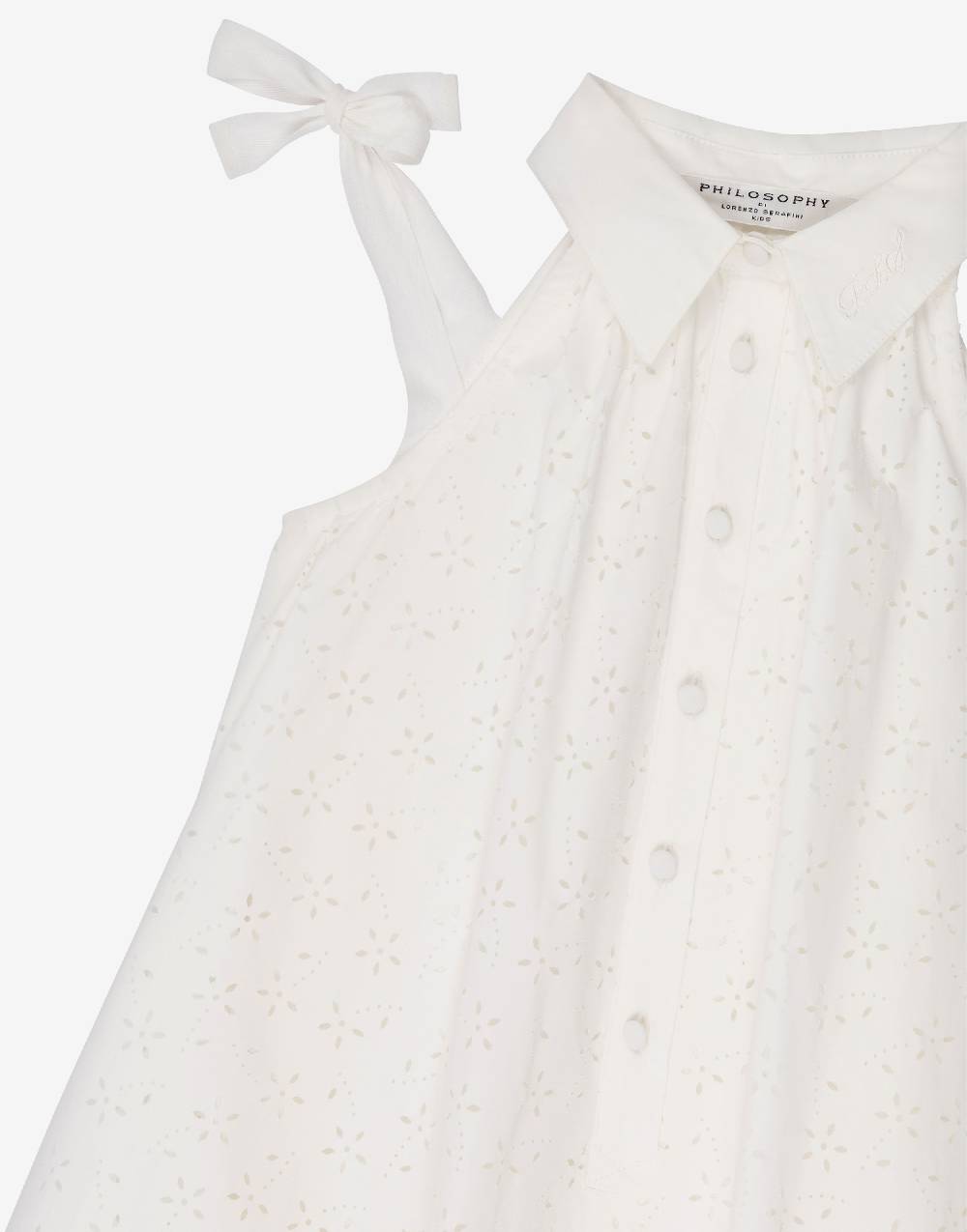 Philosophy Di Lorenzo Serafini Kids abito ad A in cotone con motivo floreale Offerte