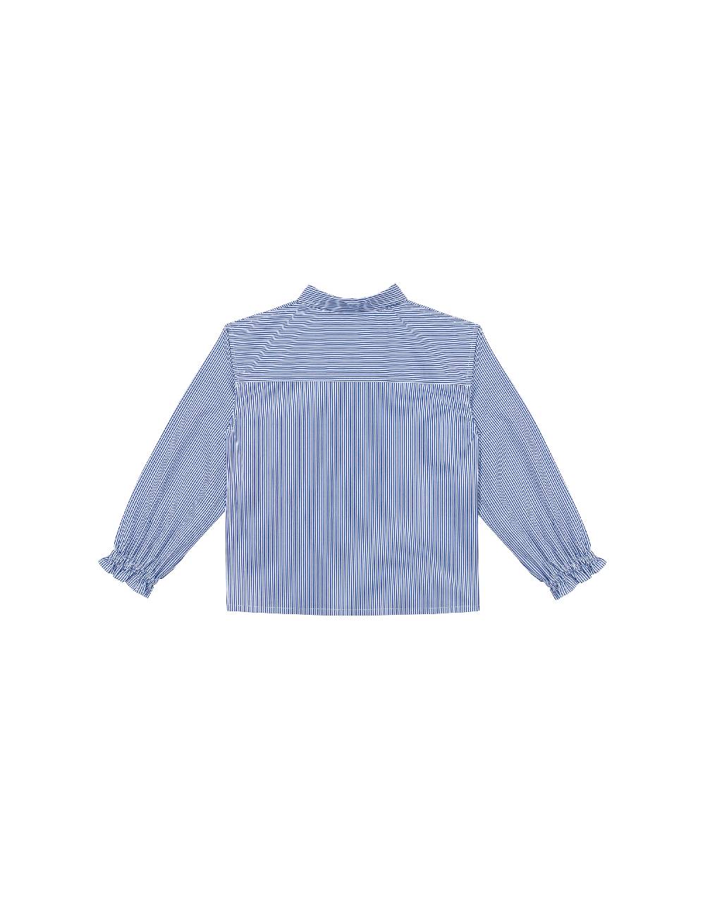 Philosophy Di Lorenzo Serafini Kids camicia in popeline rigato con patch 'doppia P' Negozio