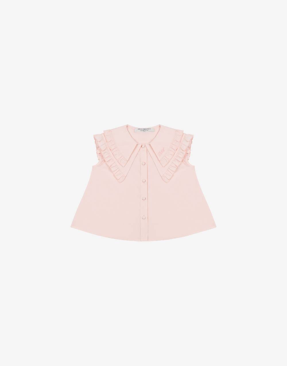 Philosophy Di Lorenzo Serafini Kids top in popeline con maxi colletto