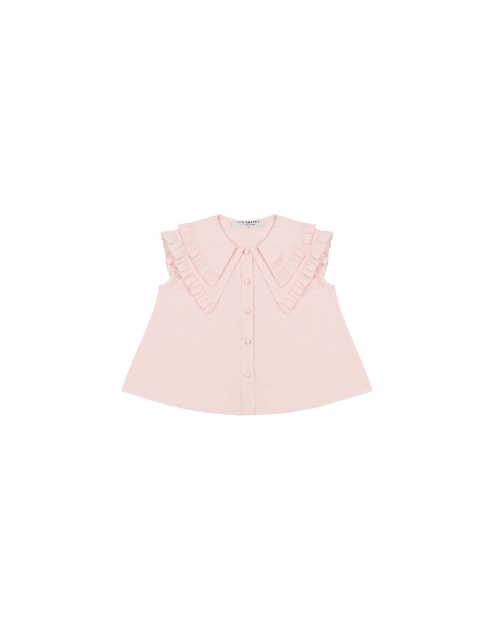 Philosophy Di Lorenzo Serafini Kids top in popeline con maxi colletto Moda