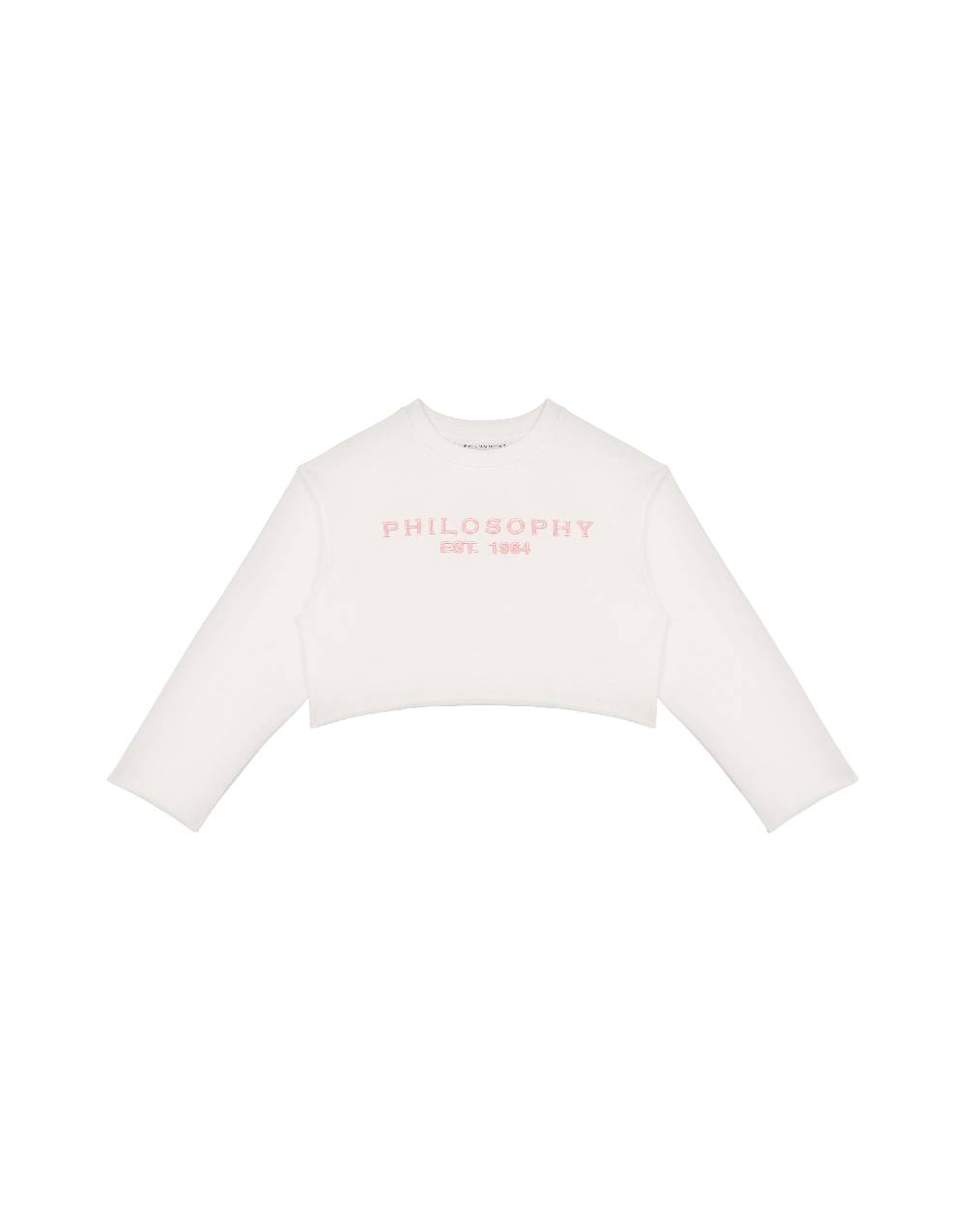 Philosophy Di Lorenzo Serafini Kids felpa in cotone con ricamo logo Italy