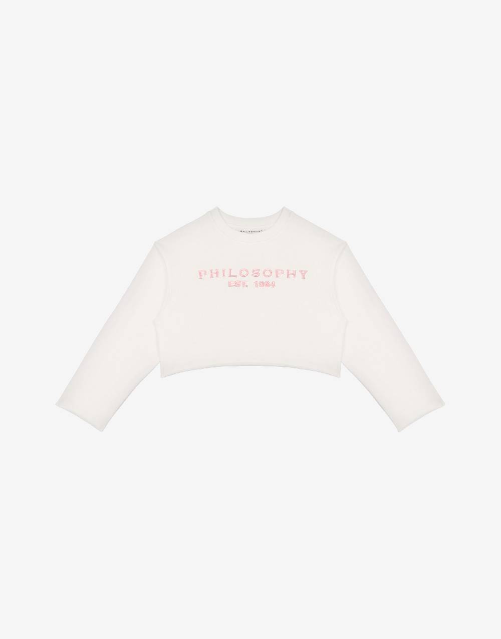 Philosophy Di Lorenzo Serafini Kids felpa in cotone con ricamo logo Italy