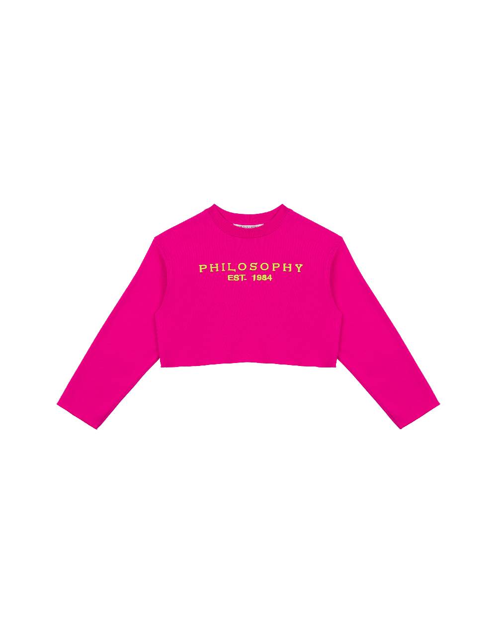Philosophy Di Lorenzo Serafini Kids felpa in cotone con ricamo logo Italia