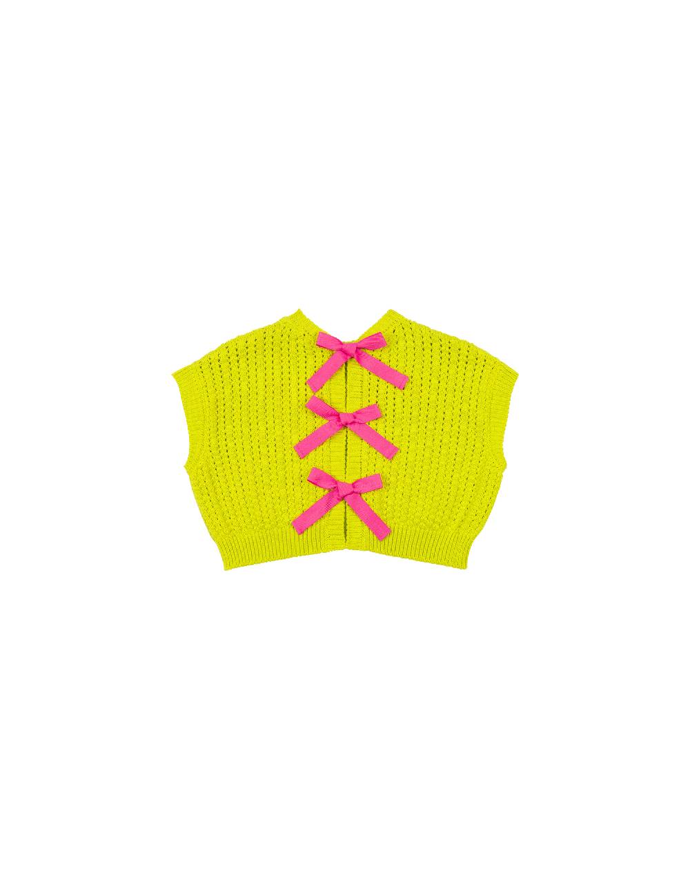 Philosophy Di Lorenzo Serafini Kids gilet in maglia con ricamo logo Spedizione Gratuita