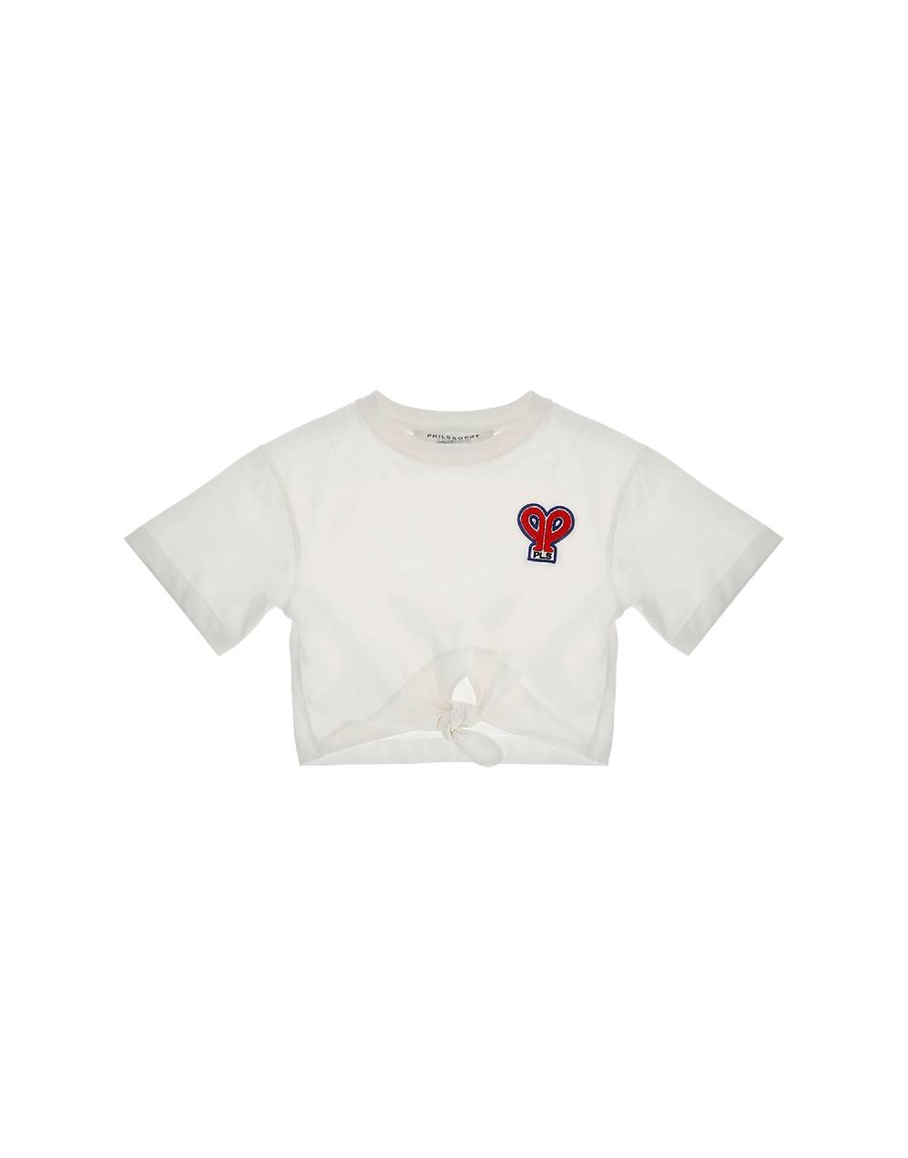 Philosophy Di Lorenzo Serafini Kids t-shirt crop con patch 'doppia P' Qualità Garantita