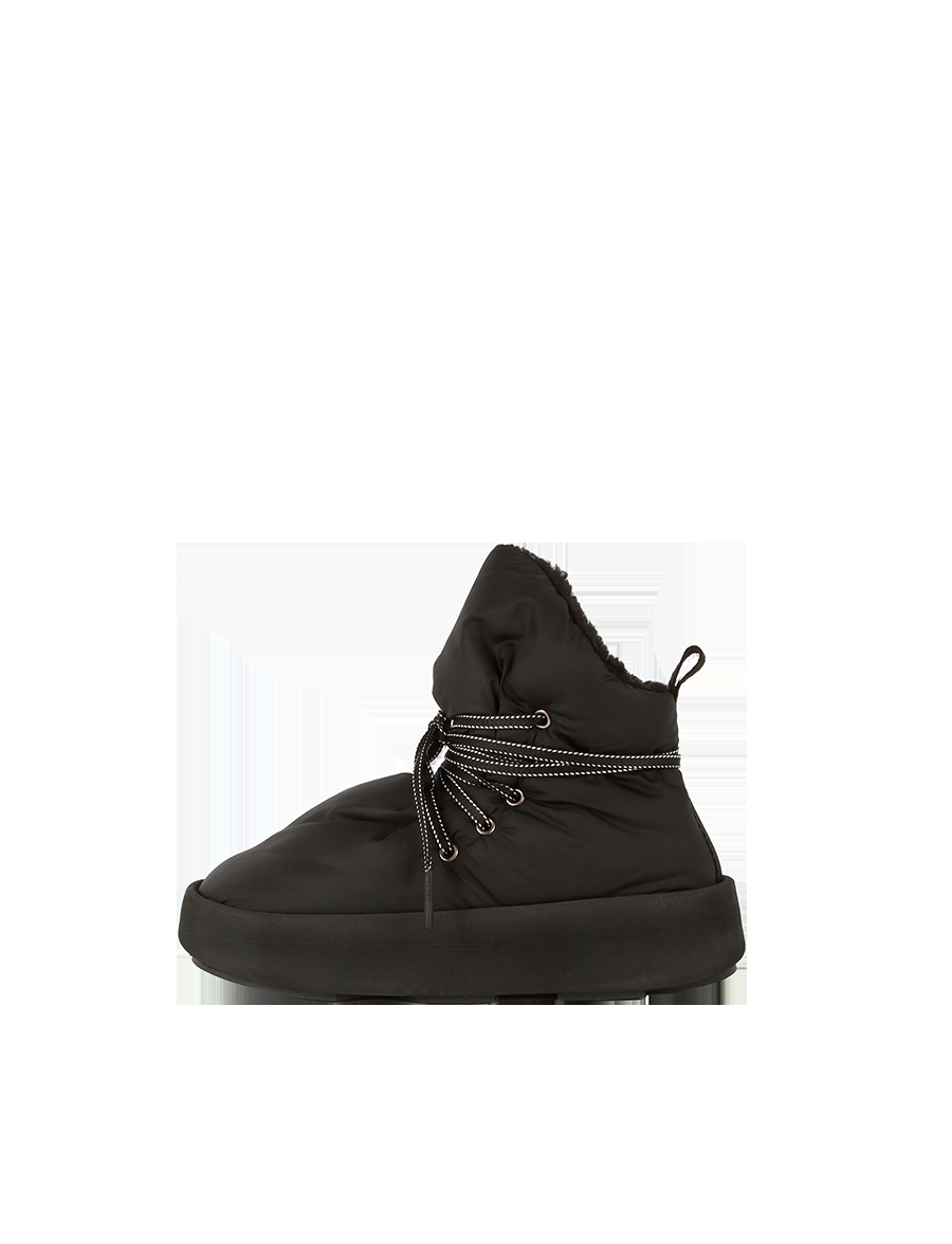 Piumestudio Manta Nylon + Fur Black