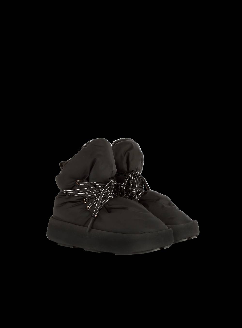 Piumestudio Manta Nylon + Fur Black Vendita Calda