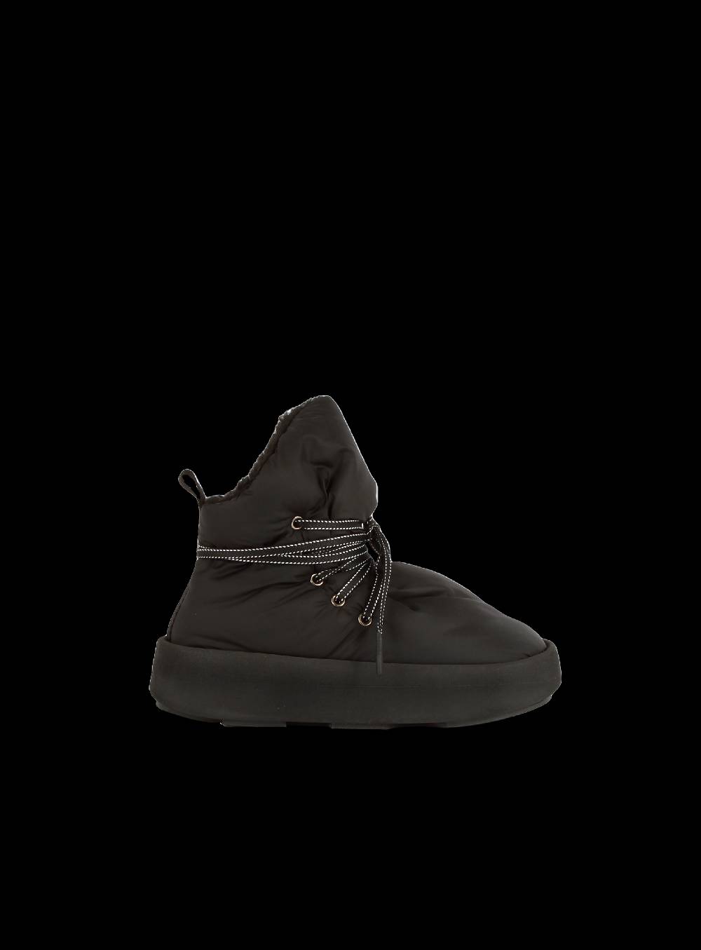 Piumestudio Manta Nylon + Fur Black Vendita Calda