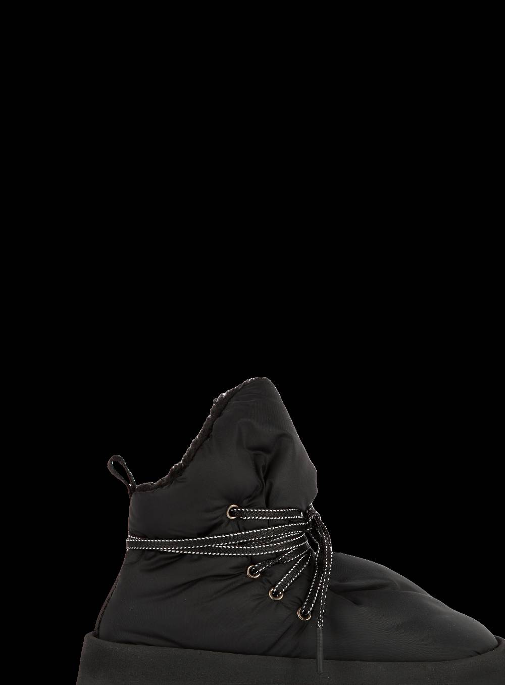 Piumestudio Manta Nylon + Fur Black Vendita Calda