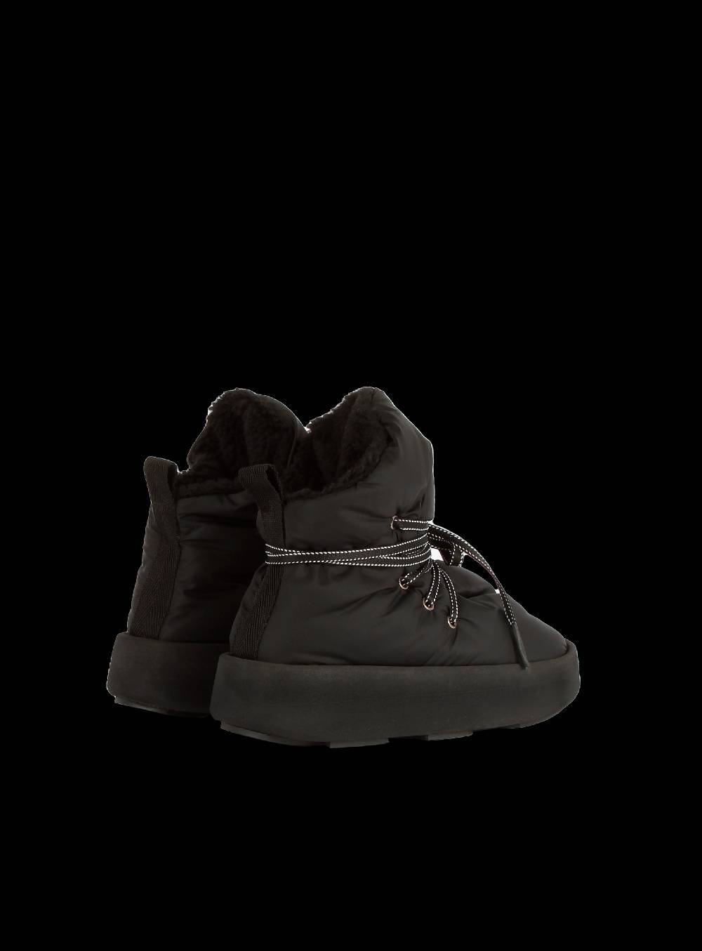 Piumestudio Manta Nylon + Fur Black Vendita Calda