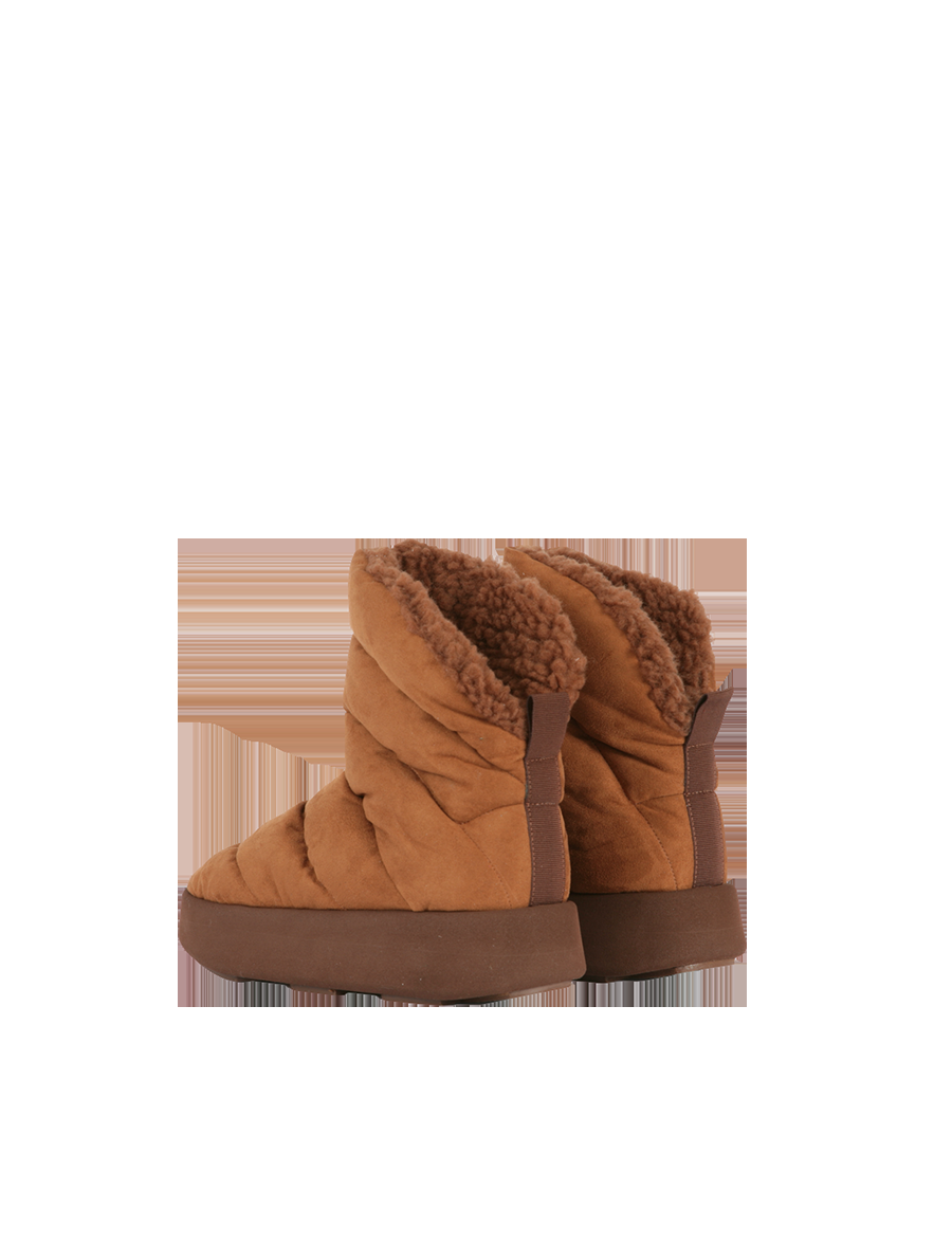 Piumestudio Luna Plat Suede & Fur Ruggine Duty-free