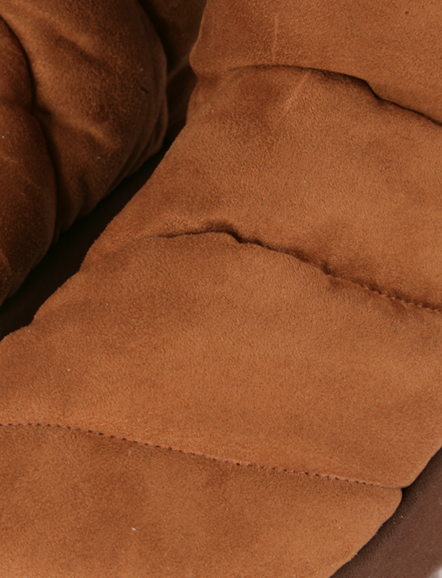 Piumestudio Luna Plat Suede & Fur Ruggine Duty-free