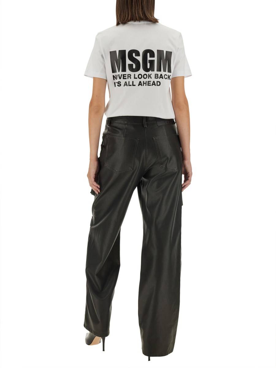 MSGM T-SHIRT CON LOGO Vendita Economica
