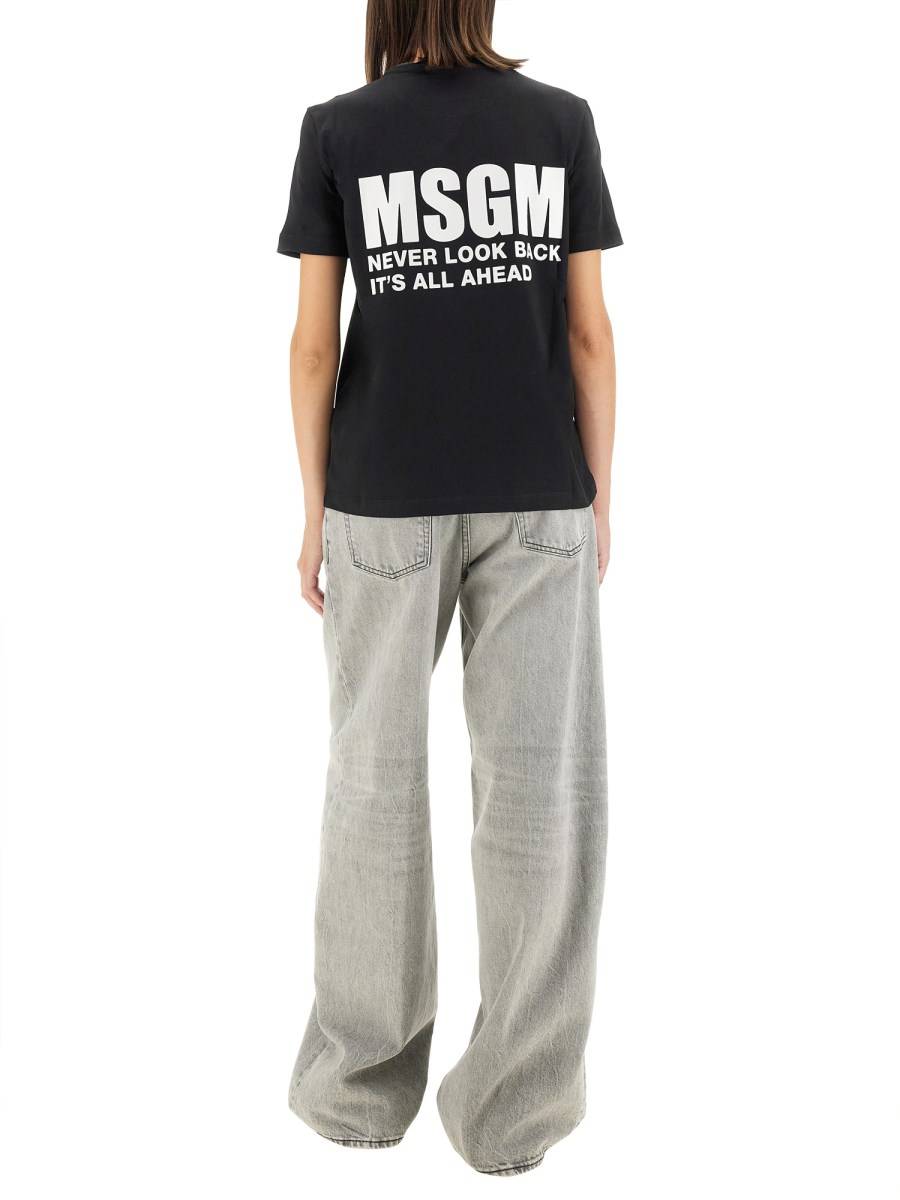 MSGM T-SHIRT CON LOGO Moda