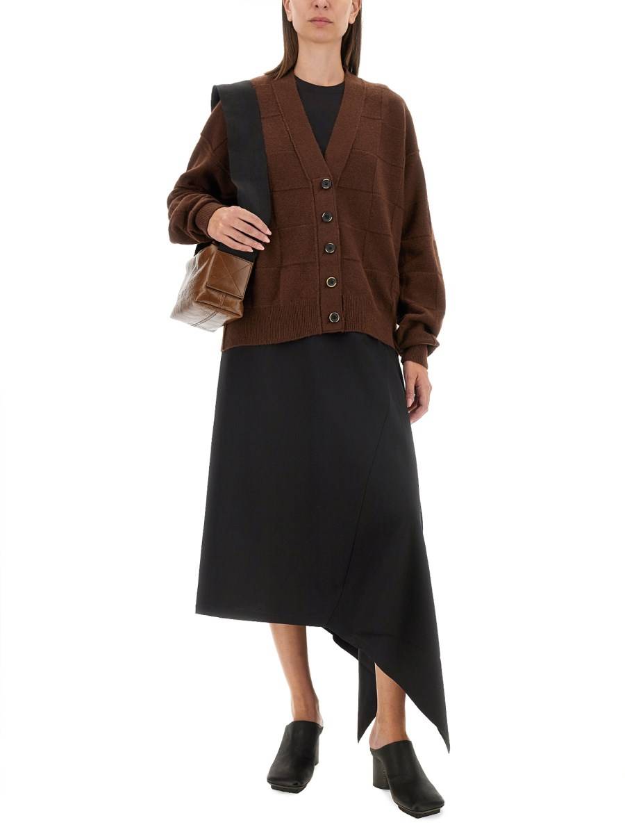 UMA WANG CARDIGAN CON SCOLLO A V 2025