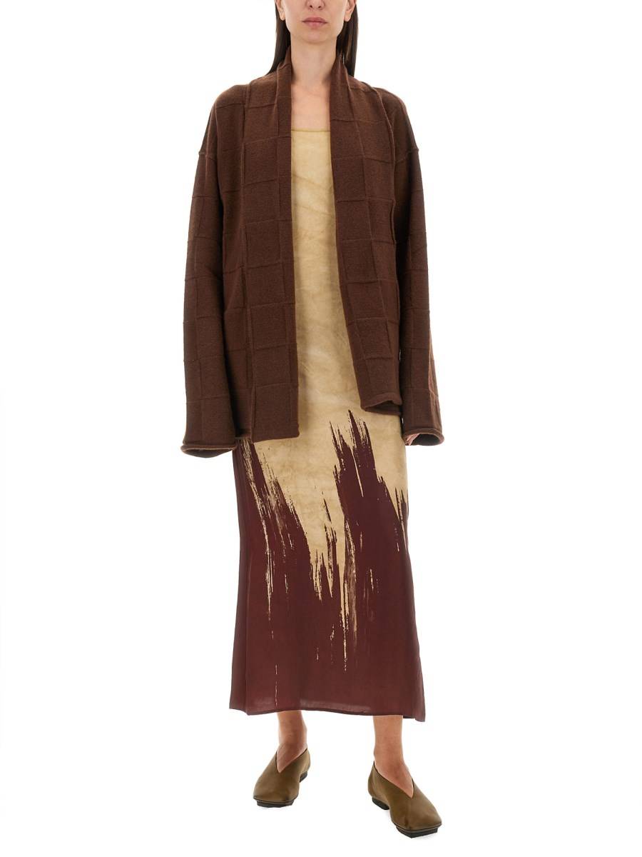 UMA WANG CARDIGAN OVERSIZE FIT IN LANA In Linea