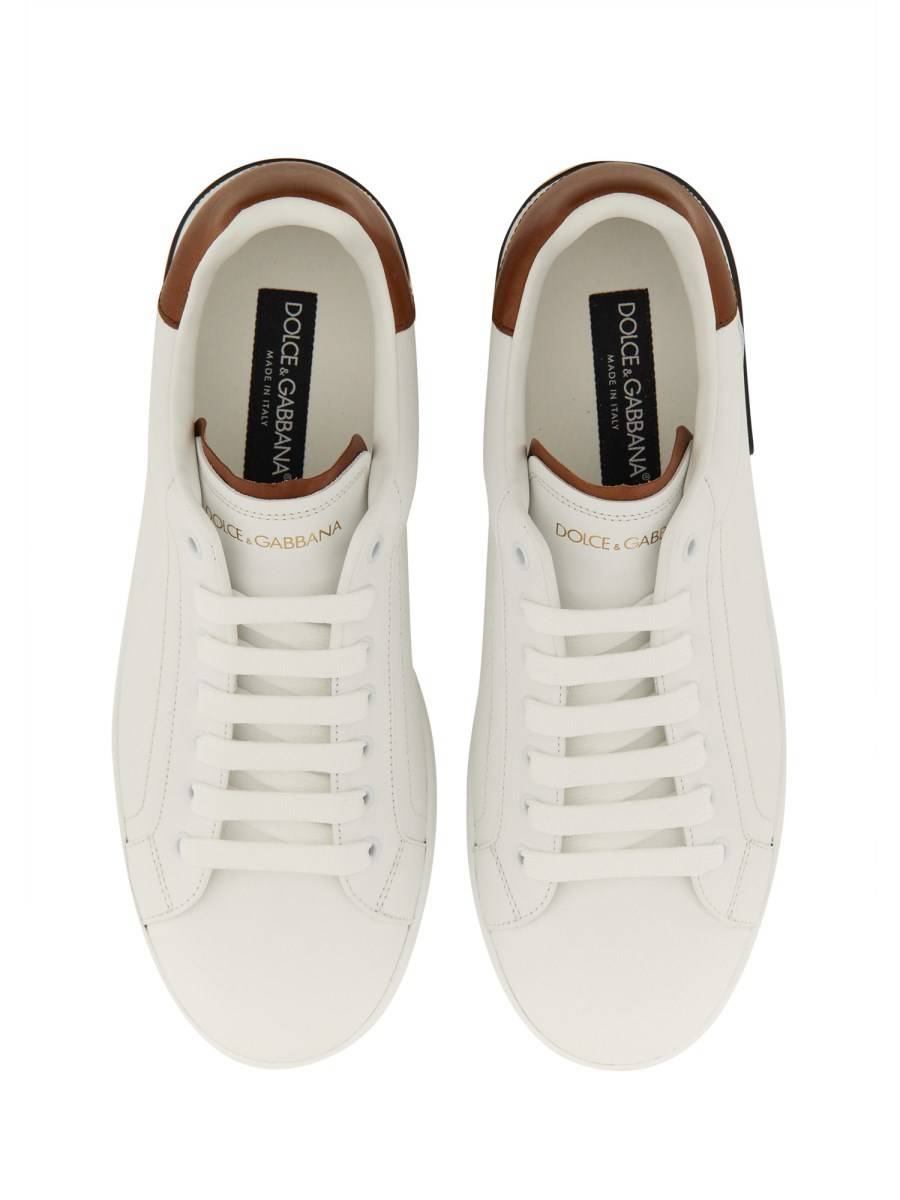 DOLCE & GABBANA SNEAKER PORTOFINO IN PELLE Sconto