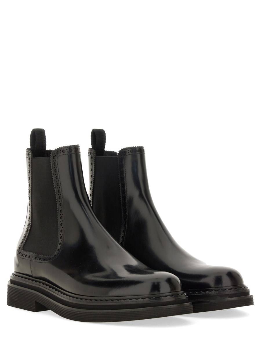 DOLCE & GABBANA STIVALE IN PELLE SPAZZOLATA In Vendita