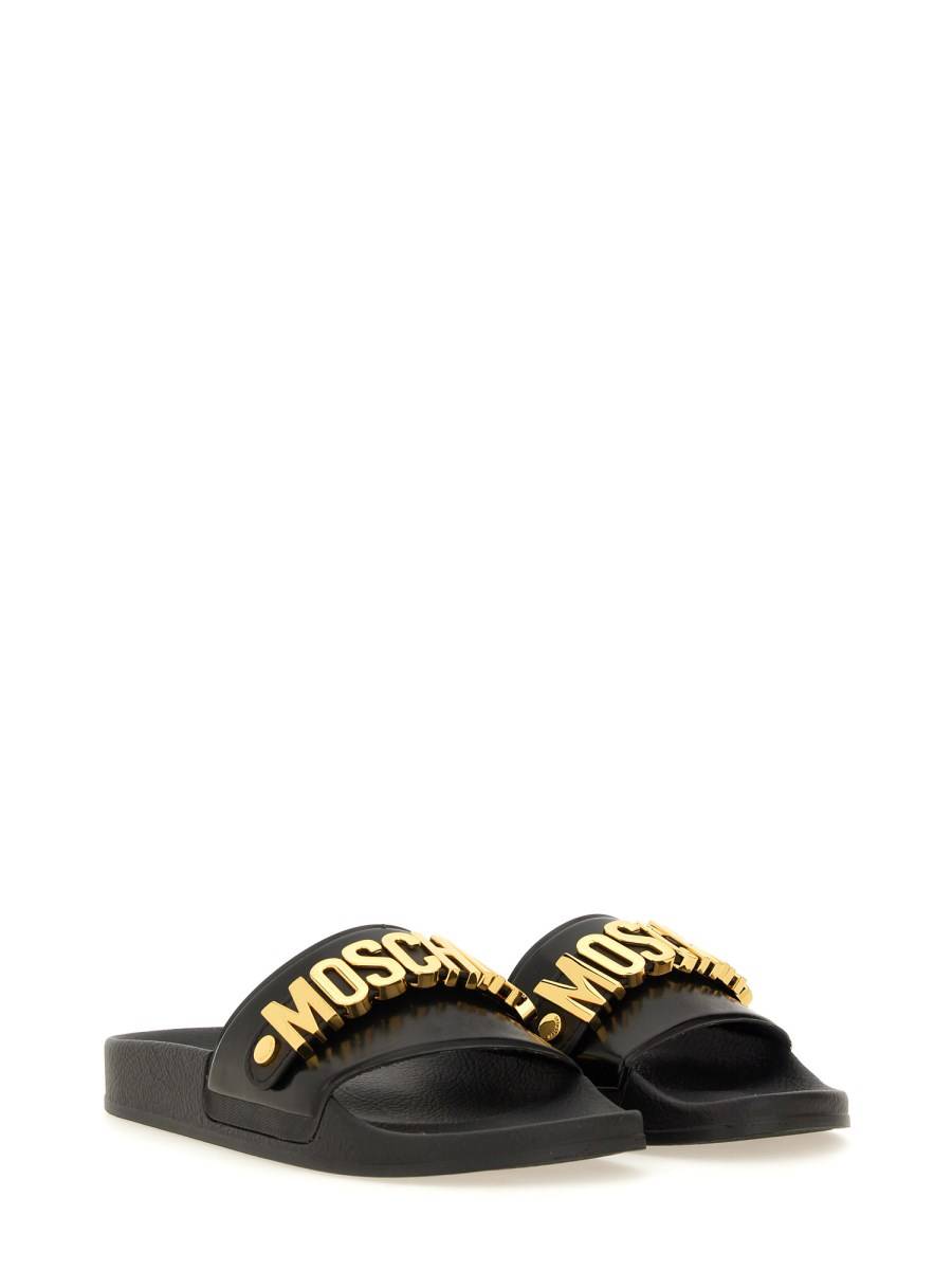 MOSCHINO SANDALO SLIDE CON LOGO Qualità Garantita