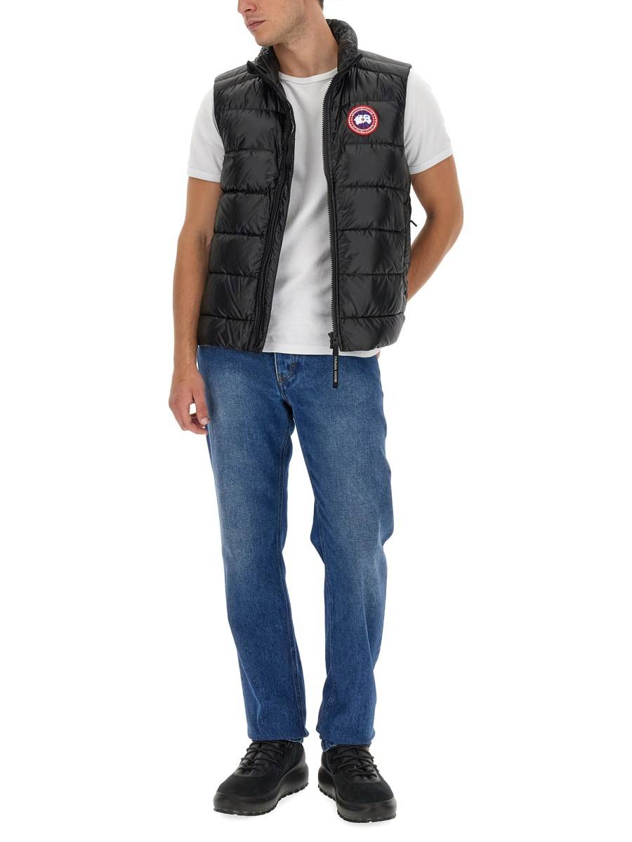 CANADA GOOSE PIUMINO GILET IN NYLON CON PATCH LOGO Offerte