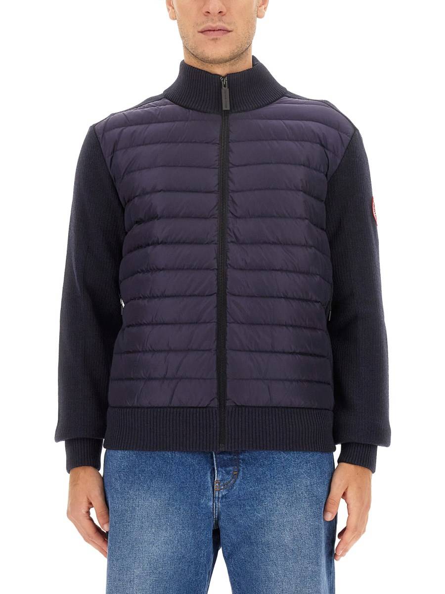 CANADA GOOSE GIACCA HYBRIDGE CON INSERTI IN MAGLIA Vendita Calda