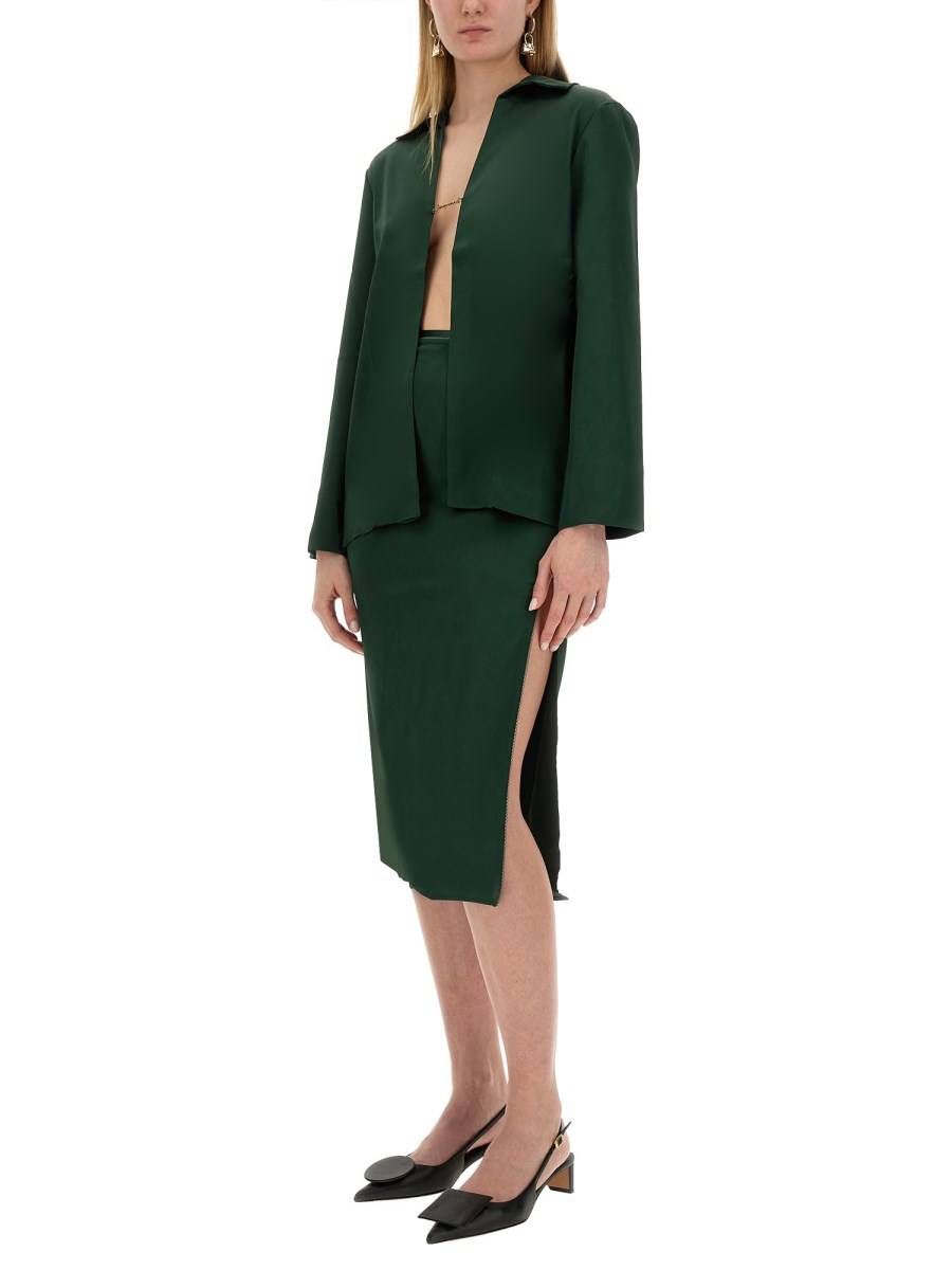 JACQUEMUS GONNA NOTTE IN SATIN Qualità