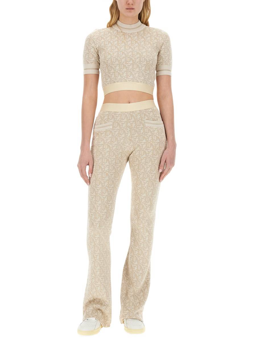 PALM ANGELS MAGLIA MONOGRAM IN VISCOSA Offerte