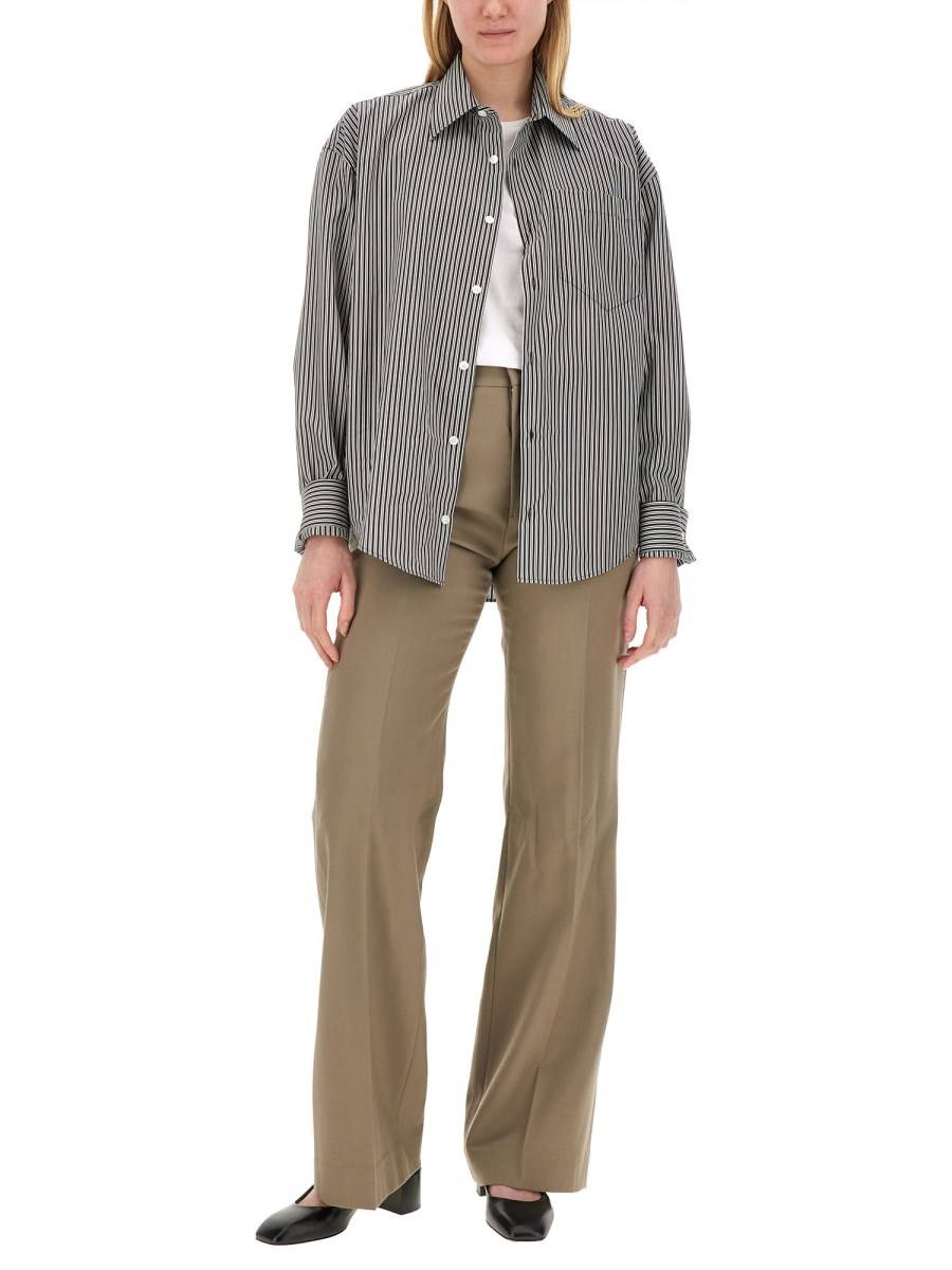 AMI PARIS CAMICIA IN POPELINE DI COTONE CON LOGO Hotsell