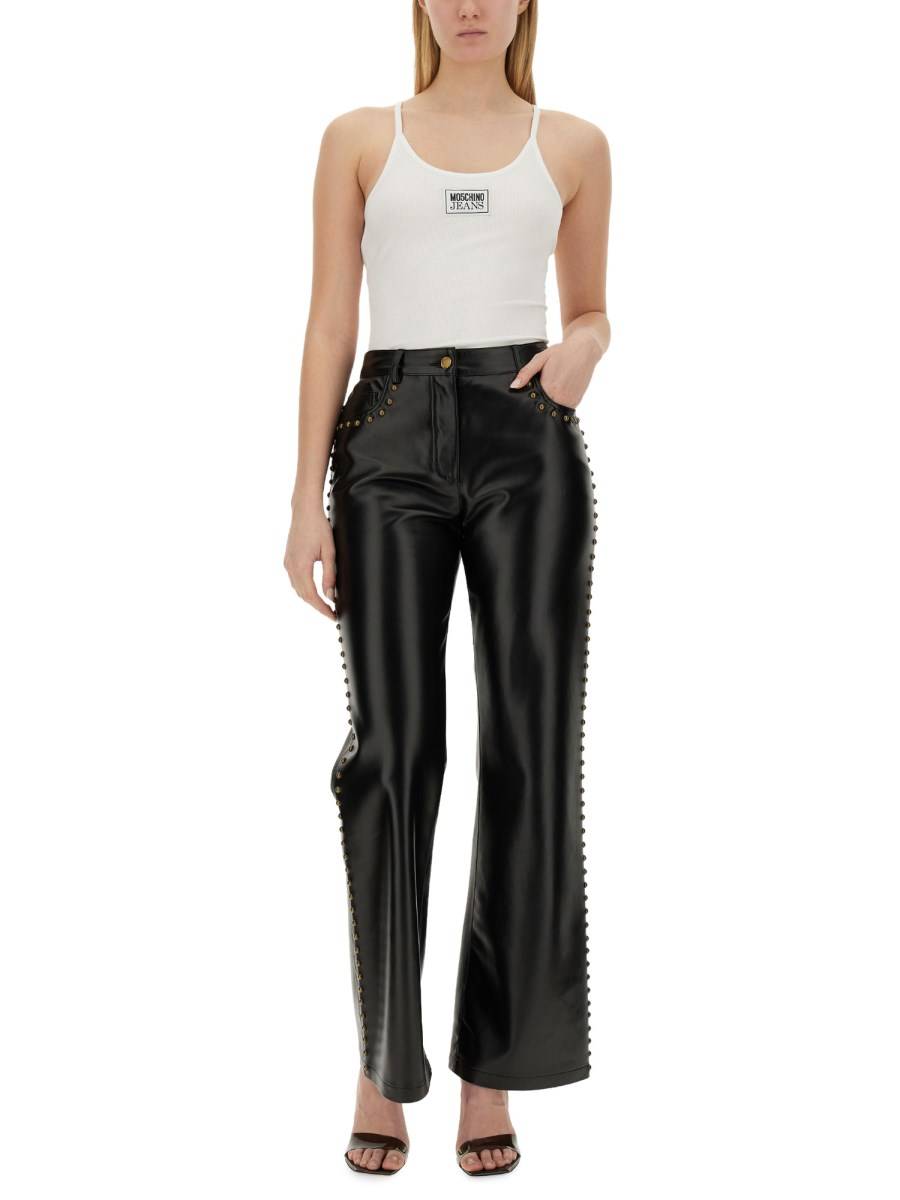 MOSCHINO JEANS TOP CON LOGO Vendite Flash