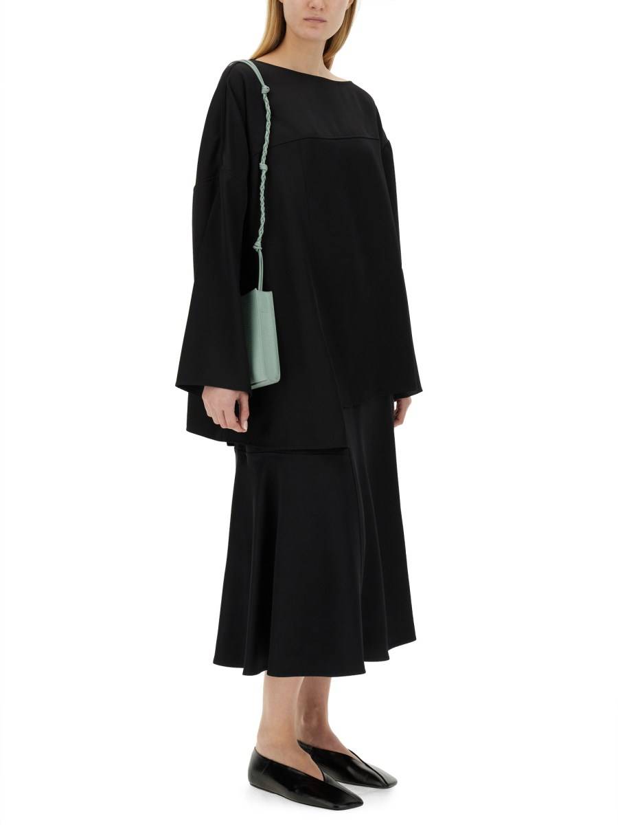 JIL SANDER TOP ASIMMETRICO IN VISCOSA 2025