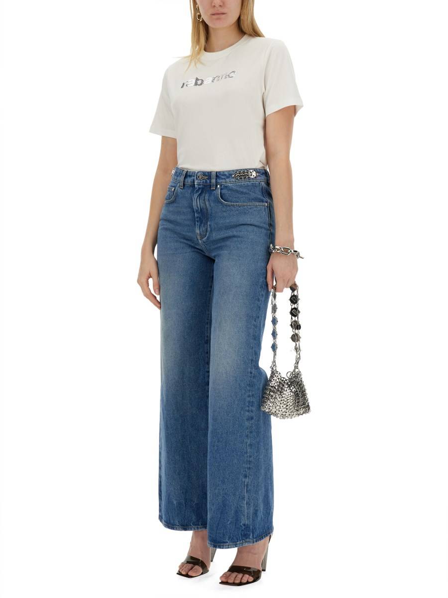 RABANNE JEANS WIDE LEG Soddisfazione Garantita