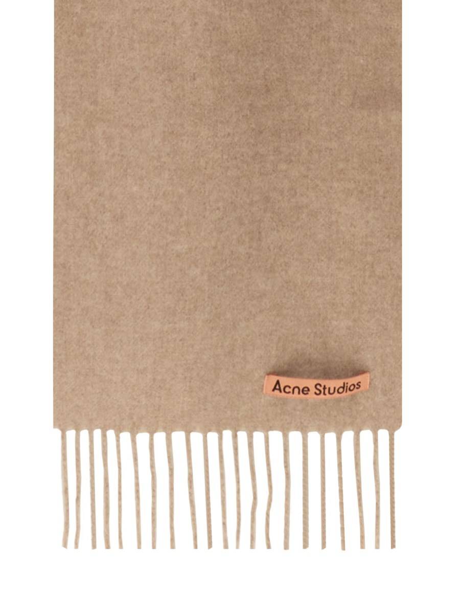 ACNE STUDIOS SCIARPA IN LANA CON LOGO In Vendita