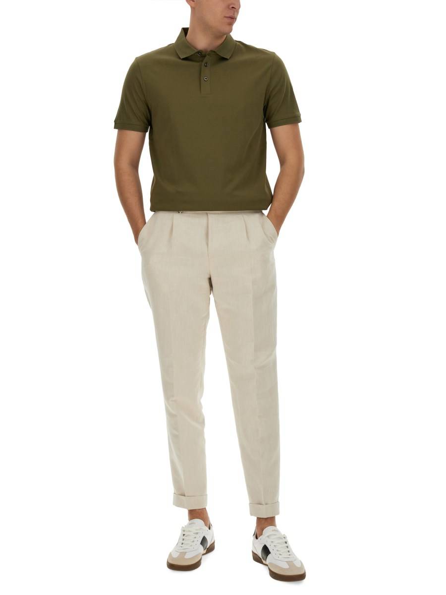 BOSS CAMEL POLO IN COTONE Spedizione Gratuita