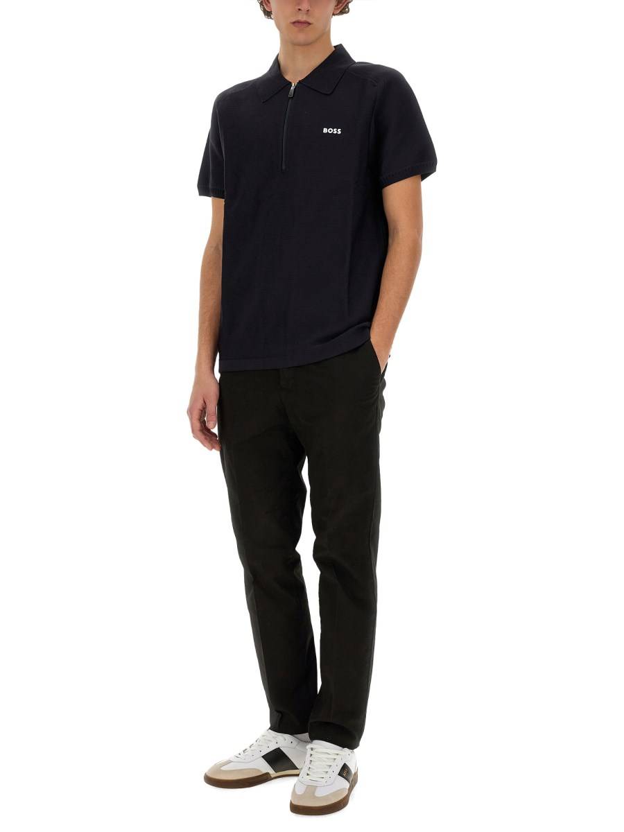 BOSS POLO CON ZIP Hotsell