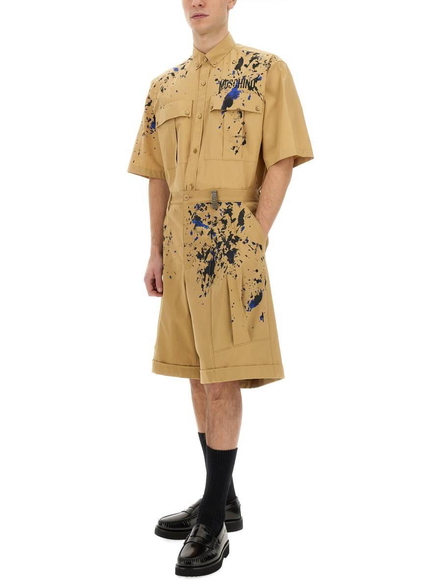 MOSCHINO BERMUDA CARGO IN COTONE Saldi Di Fabbrica