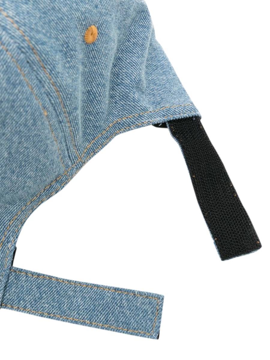 PALM ANGELS logo stone denim baseball cap Acquista Ora