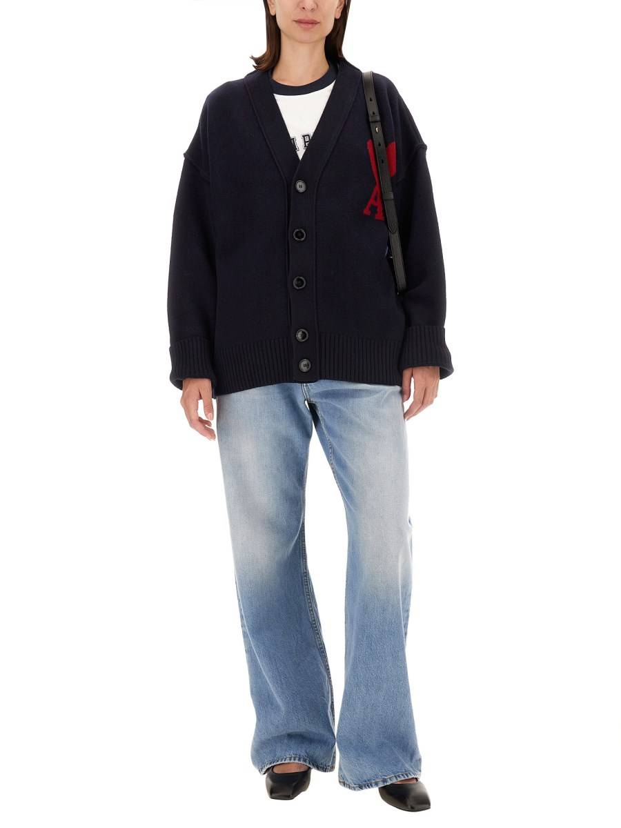 AMI PARIS CARDIGAN CON LOGO Shopping Online
