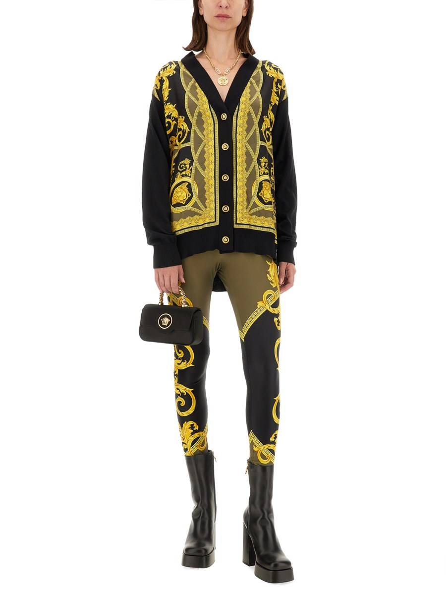 VERSACE MAGLIA IN TWILL DI SETA COUPE DES DIEUX Hotsell