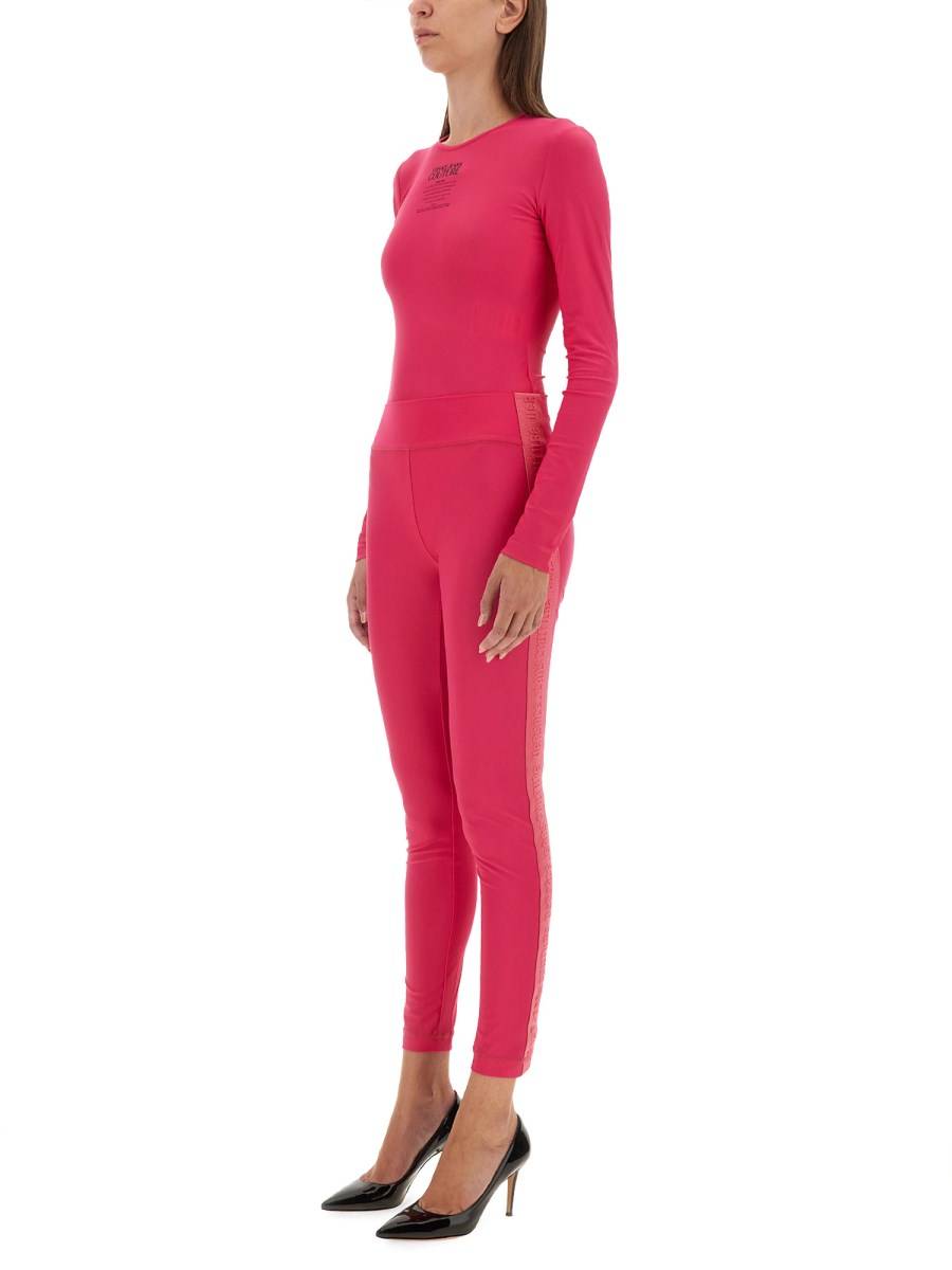 VERSACE JEANS COUTURE LEGGINGS CON LOGO Soddisfazione Garantita