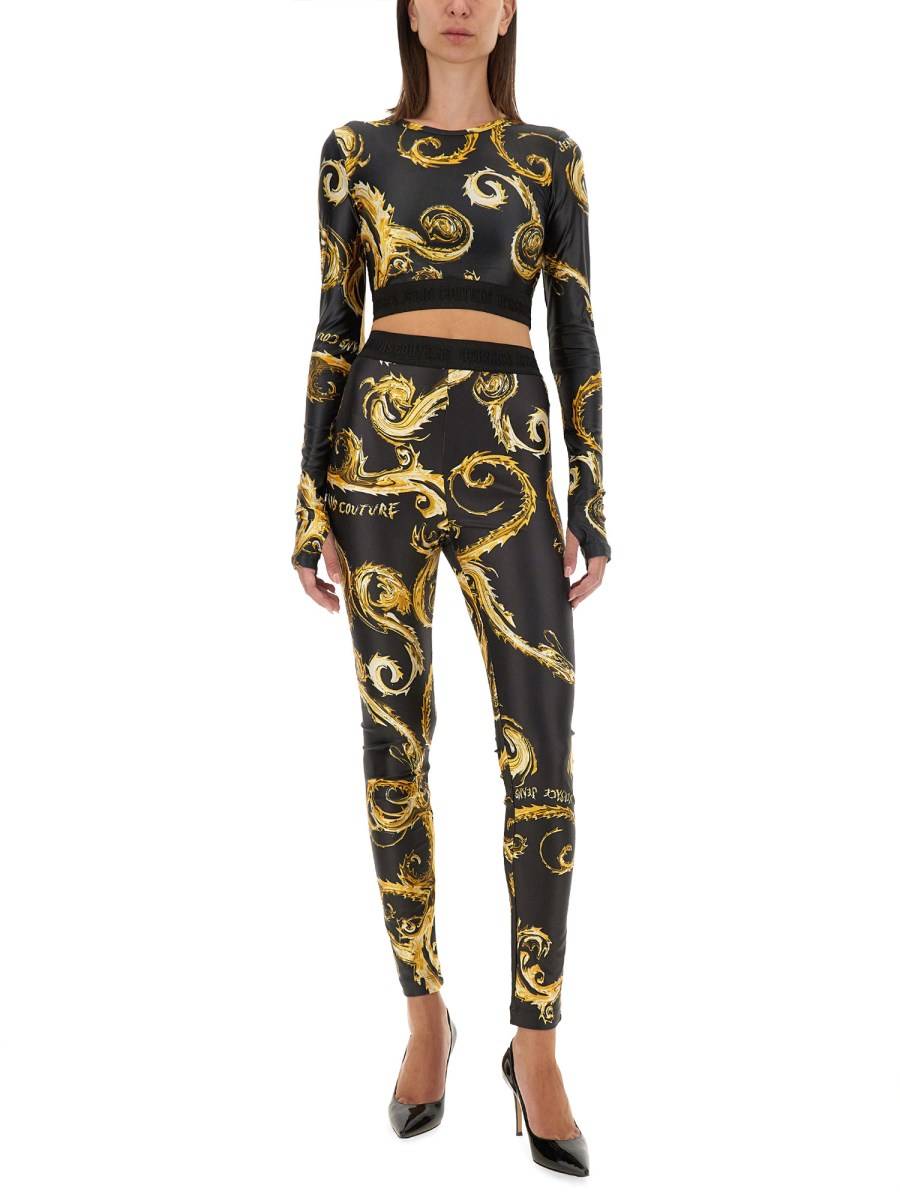 VERSACE JEANS COUTURE TOP CROPPED Consegna Veloce