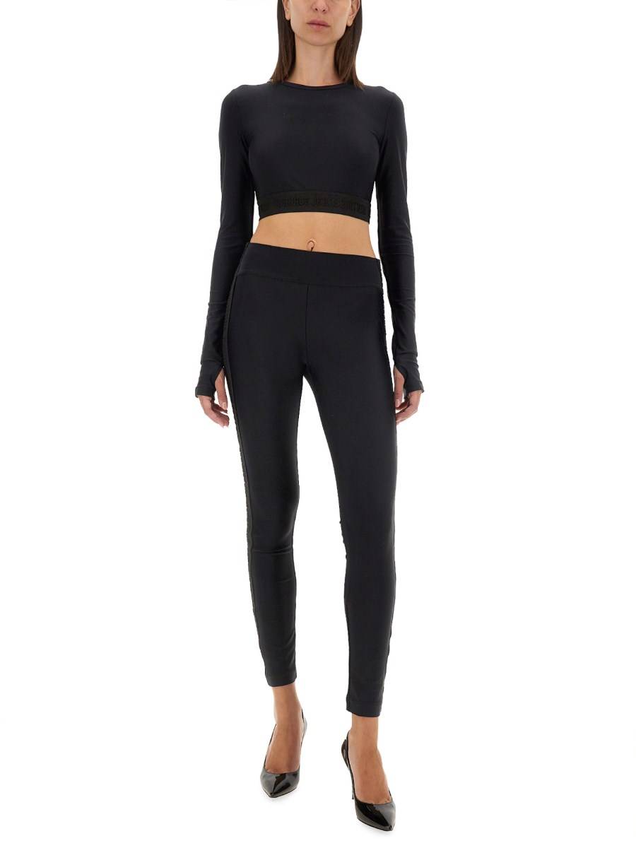 VERSACE JEANS COUTURE TOP CROPPED Promozione Limitata